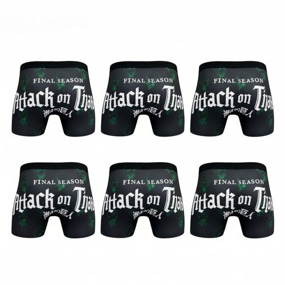Attack on Titan Other - Attack on Titan Final Season men's 6-pack boxer briefs, Size LARGE, NWOT